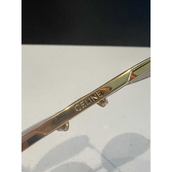 CELINE Brown Gradient Pilot aviator Ladies gold Sunglasses - Picture 6 of 10